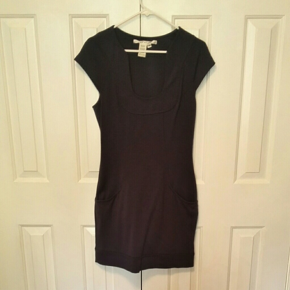 EUC Max Studio Navy Shift Dress with Pockets!